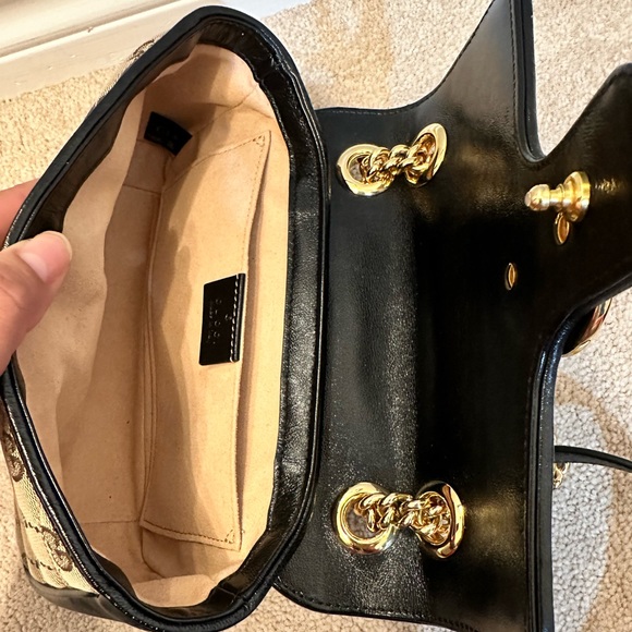 -SOLD- GG marmont mini canvas + leather - Picture 8 of 11